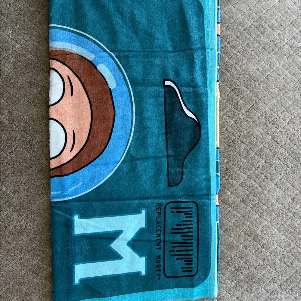 ADULT SWIM SDCC 2024 Rick and Morty Beach Towel - Replacement Morty - NEW